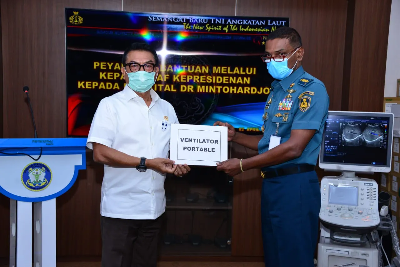 Rumkital Dr Mintohardjo Terima Bantuan Alkes untuk Penanggulangan Corona 
