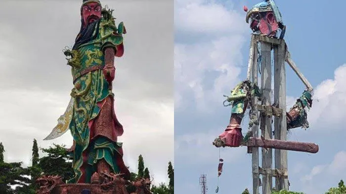 Patung Dewa Tertinggi se Asia Tenggara Runtuh