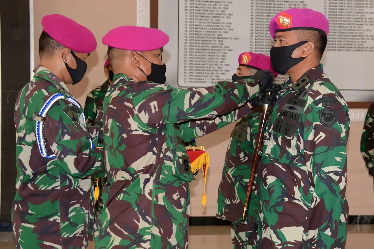 Komandan Brigif 2 Marinir Pimpin Sertijab Danyonif 1 Marinir