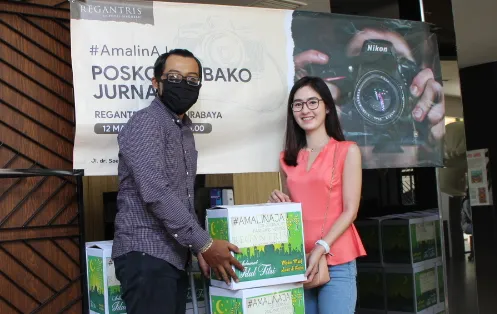 REGANTRIS Hotel Salurkan Bansos untuk Pahlawan Pemberitaan di Surabaya