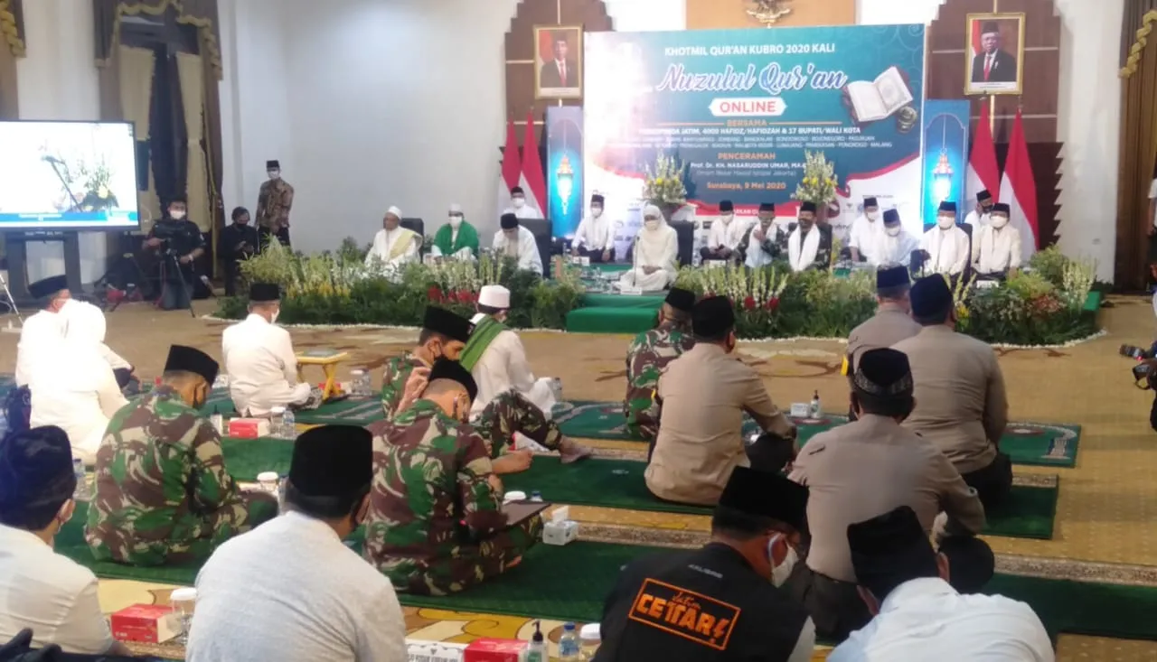 Nuzulul Quran, Pemprov Jatim Panjatkan Doa Keluar dari Badai Covid-19