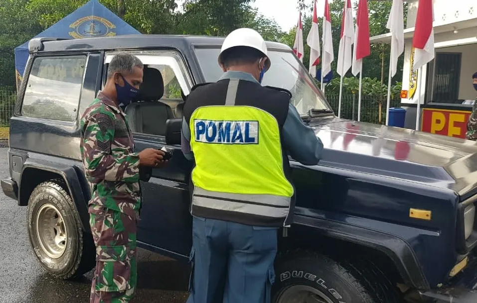 Cegah Pelanggaran, POM AL Kotabaru Gelar Operasi Gaktib
