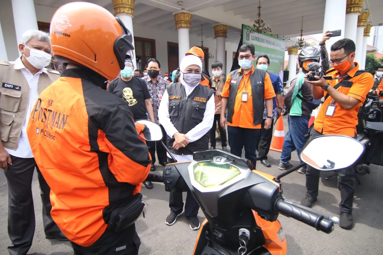 Perluas Jangkauan, Lumbung Pangan Jatim Gandeng Ojol dan PT Pos