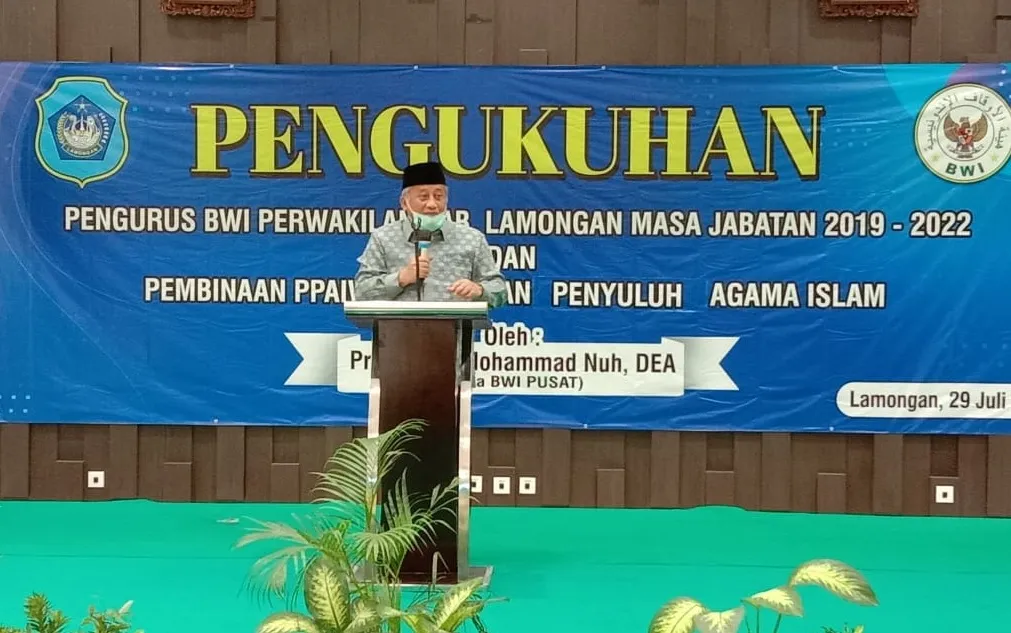 M Nuh Lantik Pengurus BWI Lamongan Masa Jabatan 2019-2022
