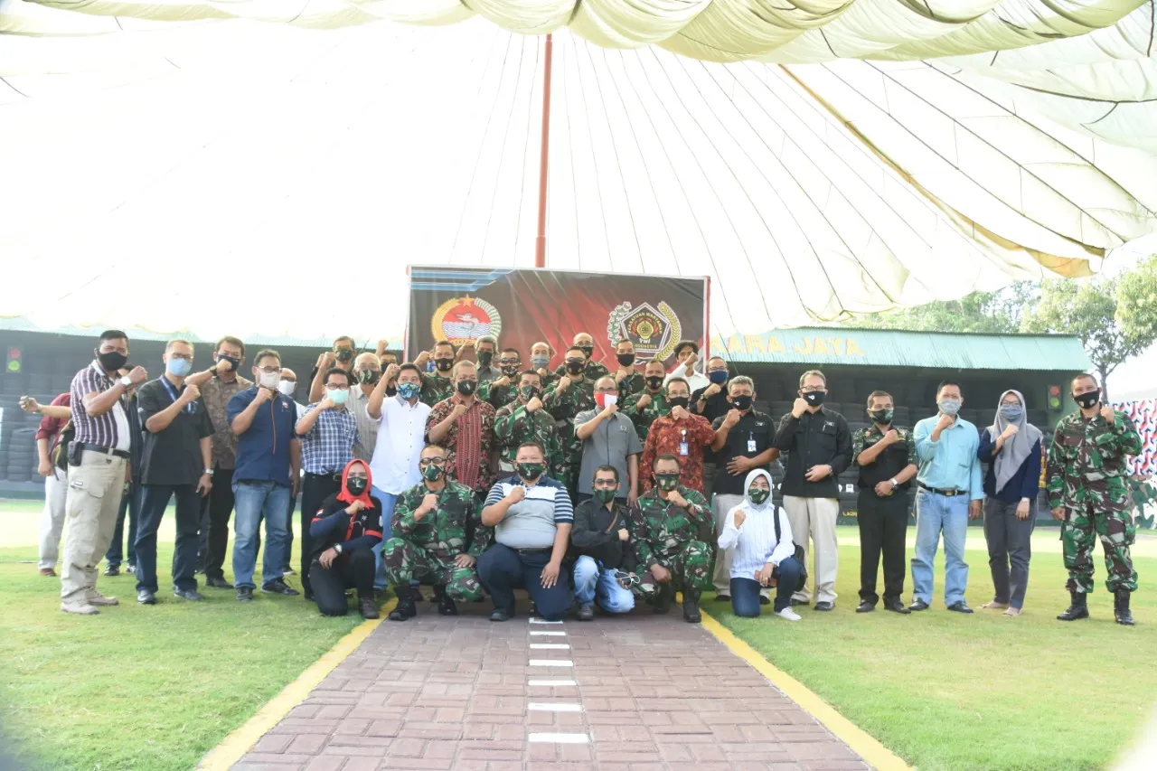Coffee Morning Danrem 084 Bhaskara Jaya dengan Insan Pers di Surabaya