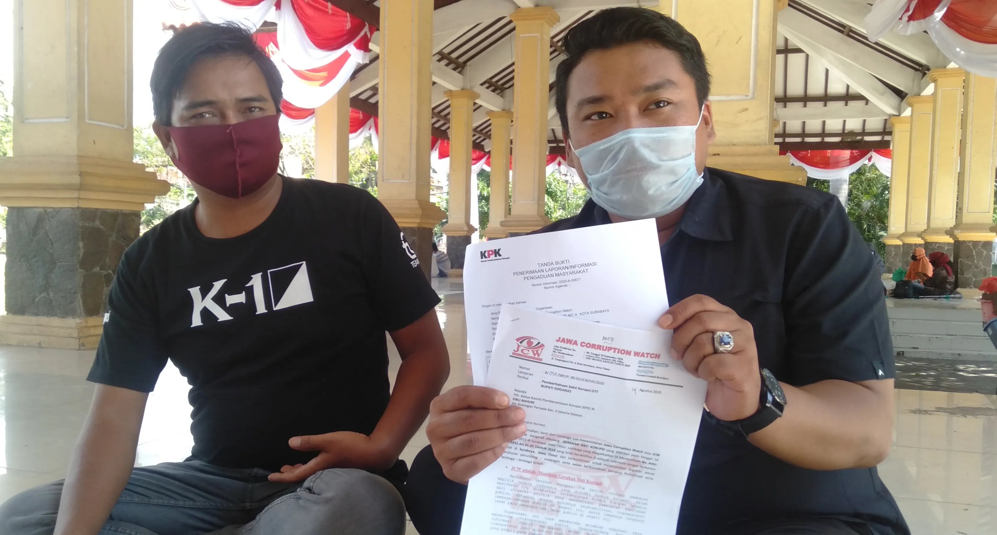 JCW Jatim Laporkan Sekda Kabupaten Sidoarjo ke KPK