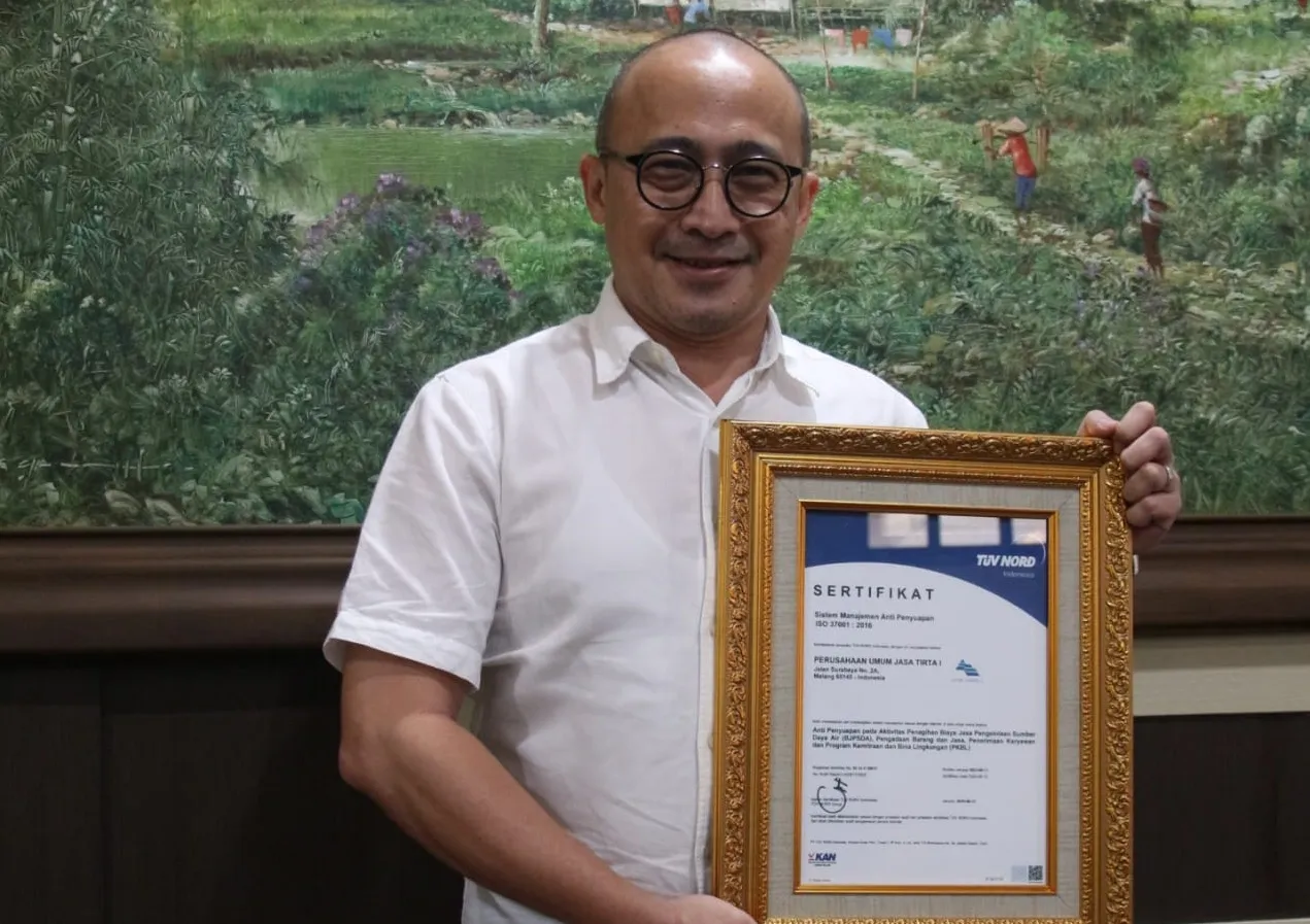 PJT I Terima Sertifikat Sistem Manajemen Anti Penyuapan ISO 37001:2016
