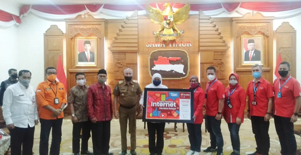 Bertemu Gubernur, Telkomsel Bantu 10 Gb Internet untuk Pelajar Jatim 