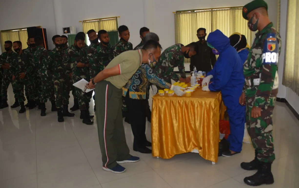 70 Anggota Korem 084 Dinyatakan Negatif Narkotika 