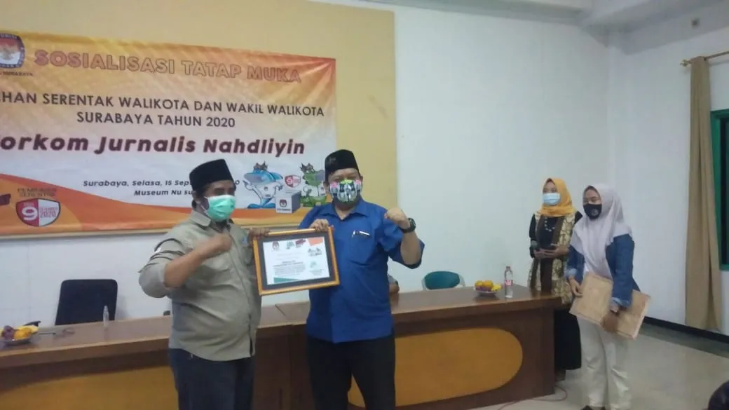 KPU Gandeng Jurnalis Nahdliyin Sosialisasikan Hak Pilih Warga Surabaya