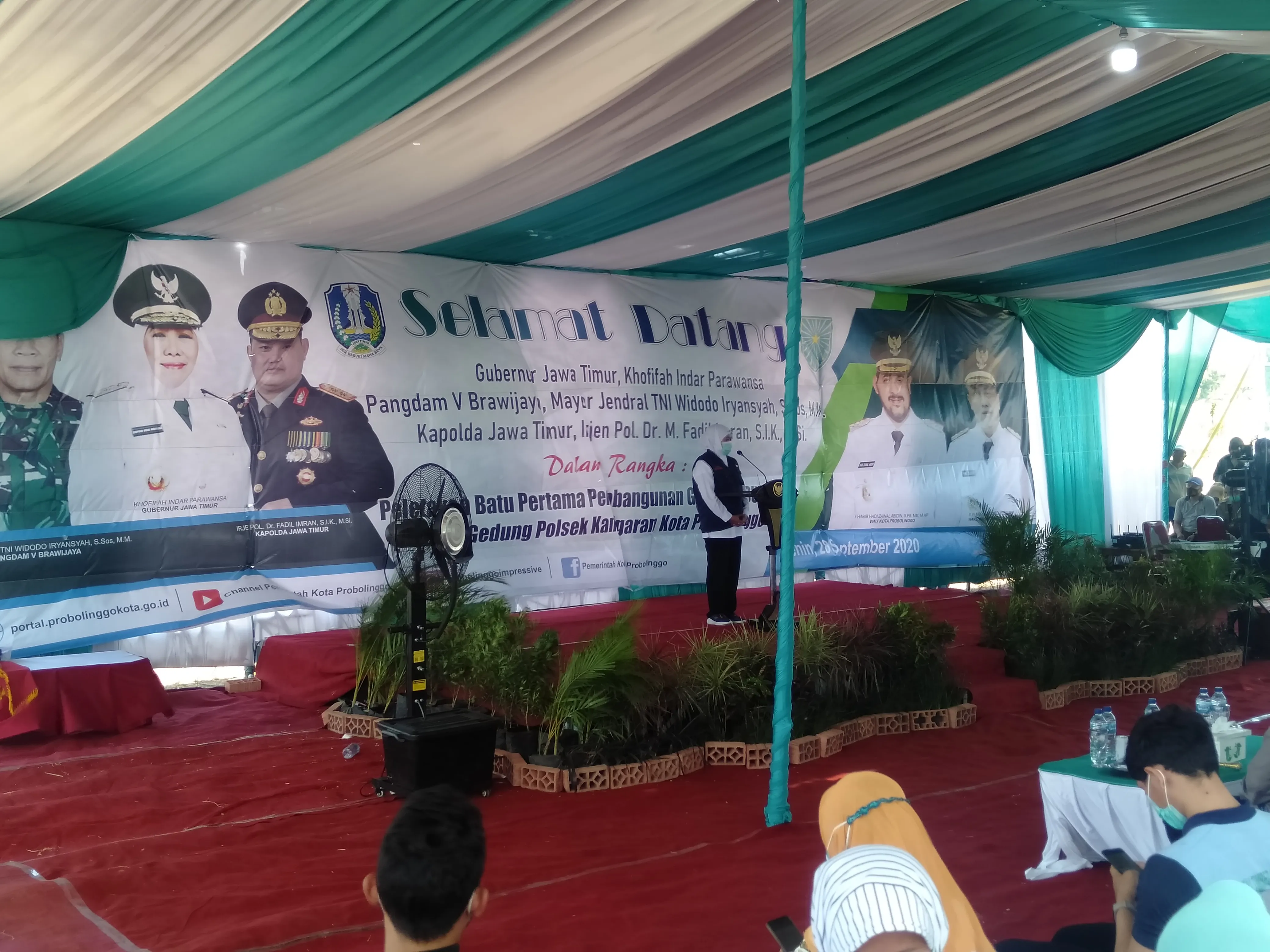 Gubernur Khofifah Letakkan Batu Pertama Pembangunan RSUD Probolinggo