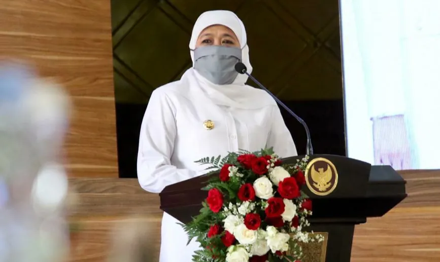 Gubernur Khofifah Berpesan Siswa-Siswi Jatim Semangat Belajar