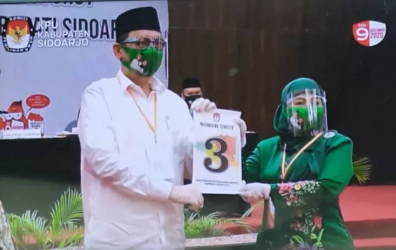 KPU Tetapkan Nomor Urut 3  untuk Pasangan Kelana-Dwi Astutik