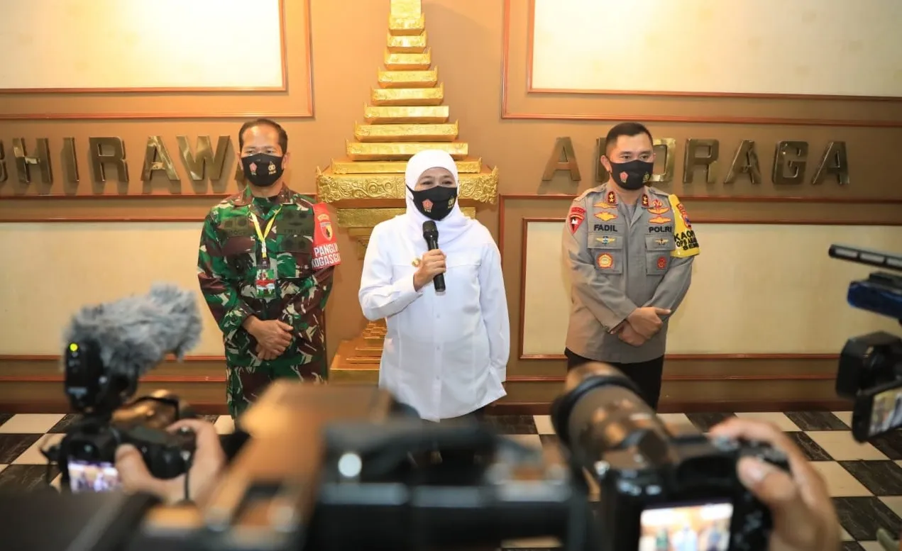 Khofifah Minta, Kampanye dengan Atribut Ajak Patuhi Protokol Kesehatan