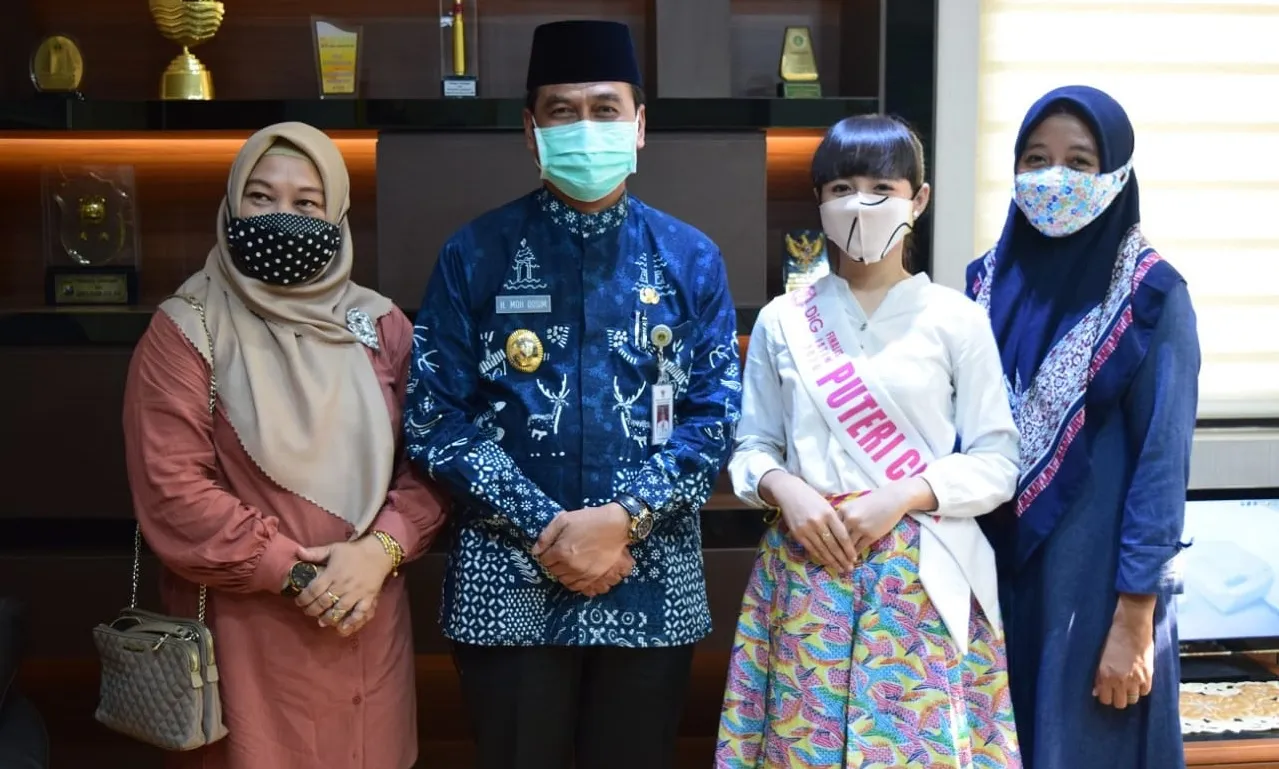 Wakili Gresik, Finalis Puteri Cilik Pamit Wabup