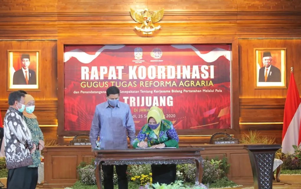 Jatim Provinsi Pertama Pelaksanaan Program Trijuang Reforma Agraria