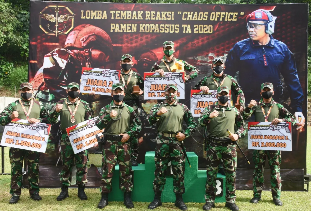 Ini Hasil Akhir Lomba Tembak Reaksi Pamen Kopassus