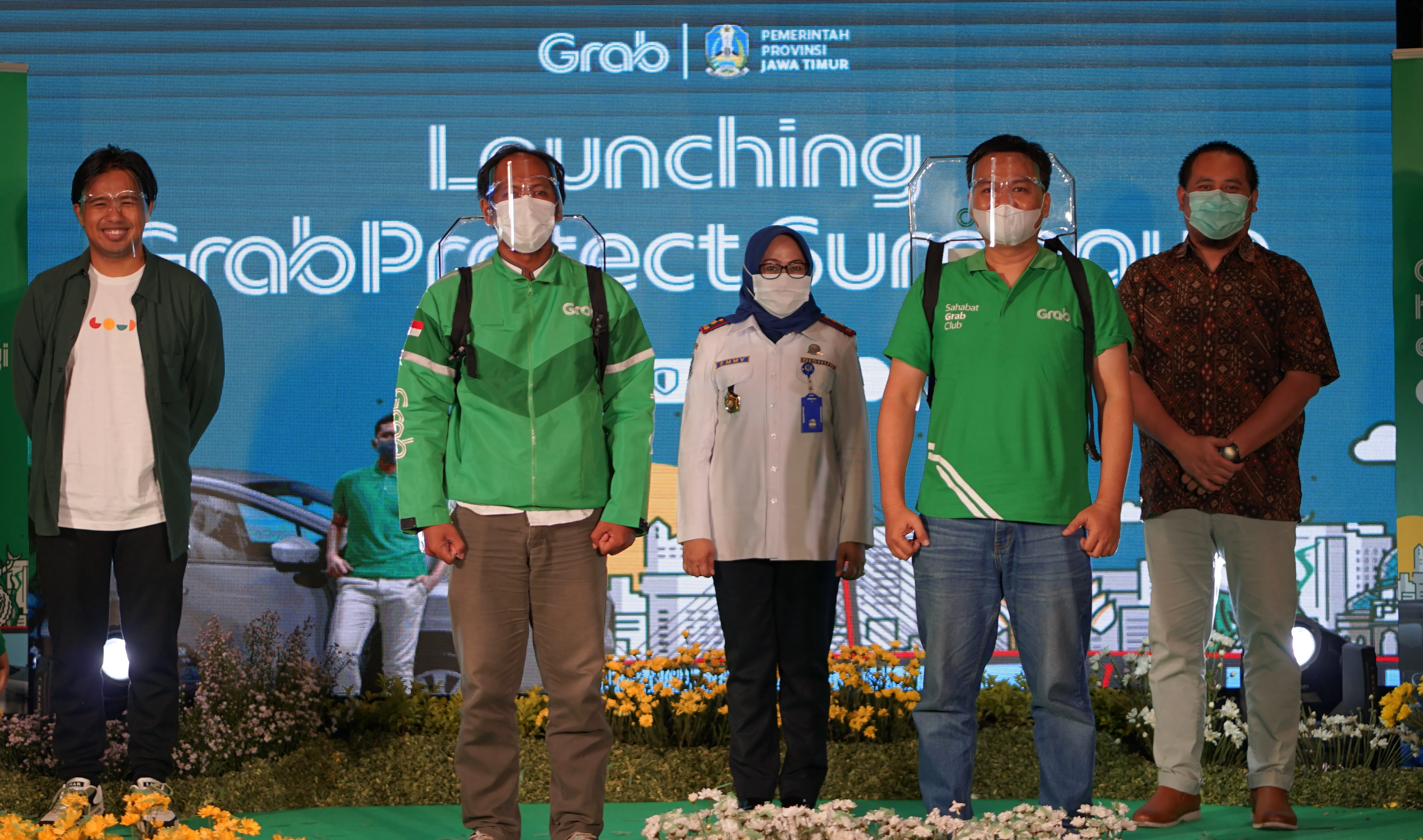 Grab Luncurkan 7 Ribu Armada GrabCar dan GrabBike Protect di Jatim