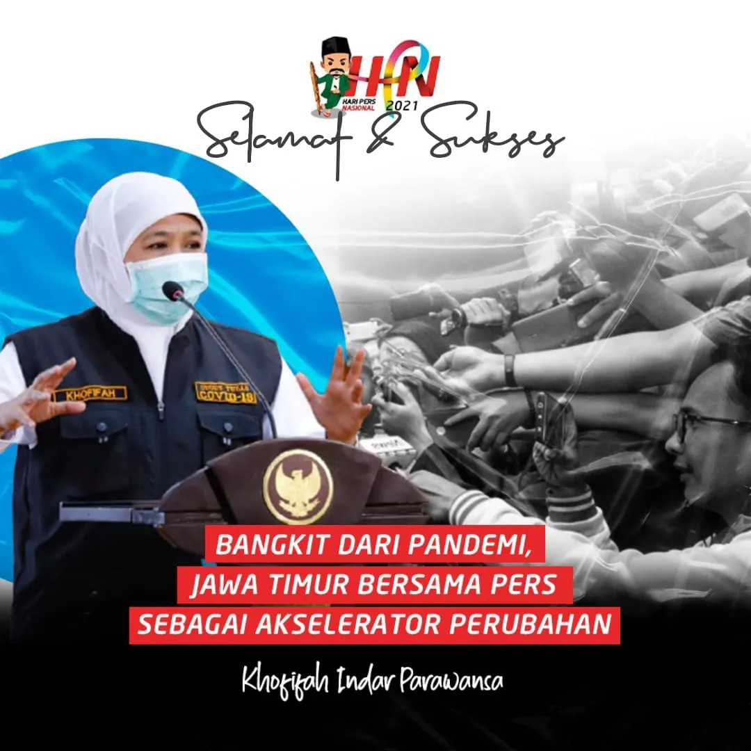 Gubernur Khofifah: Kuantitas dan Kualitas Produk Pers Harus Seimbang
