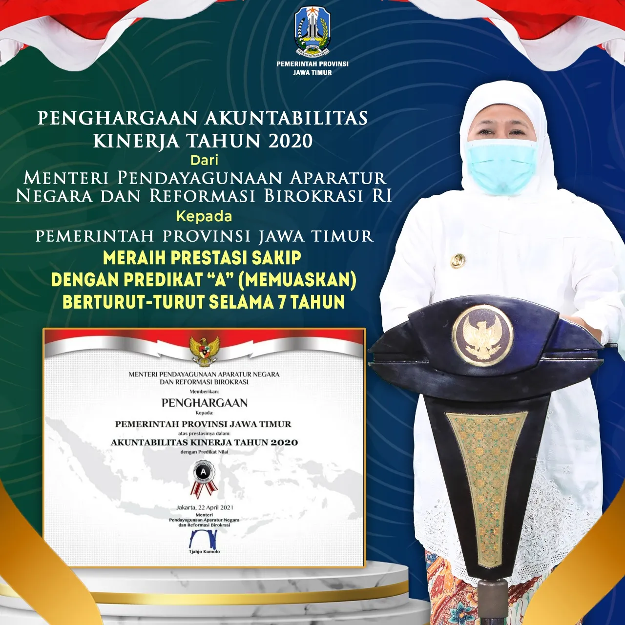 Gubernur Khofifah Puji Kerja Keras dan Sinergi ASN Prov Jatim 