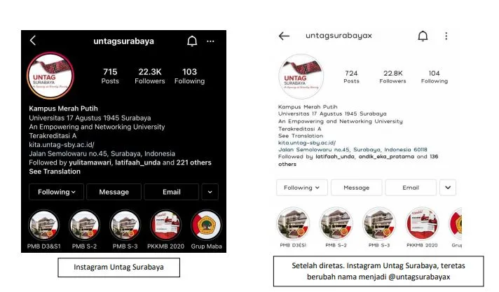 Duh! Instagram Untag Surabaya Diretas