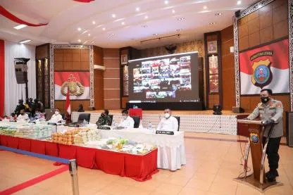 Polda Sumatera Utara Tangkap 11 Oknum Polisi Terlibat Peredaran Narkoba