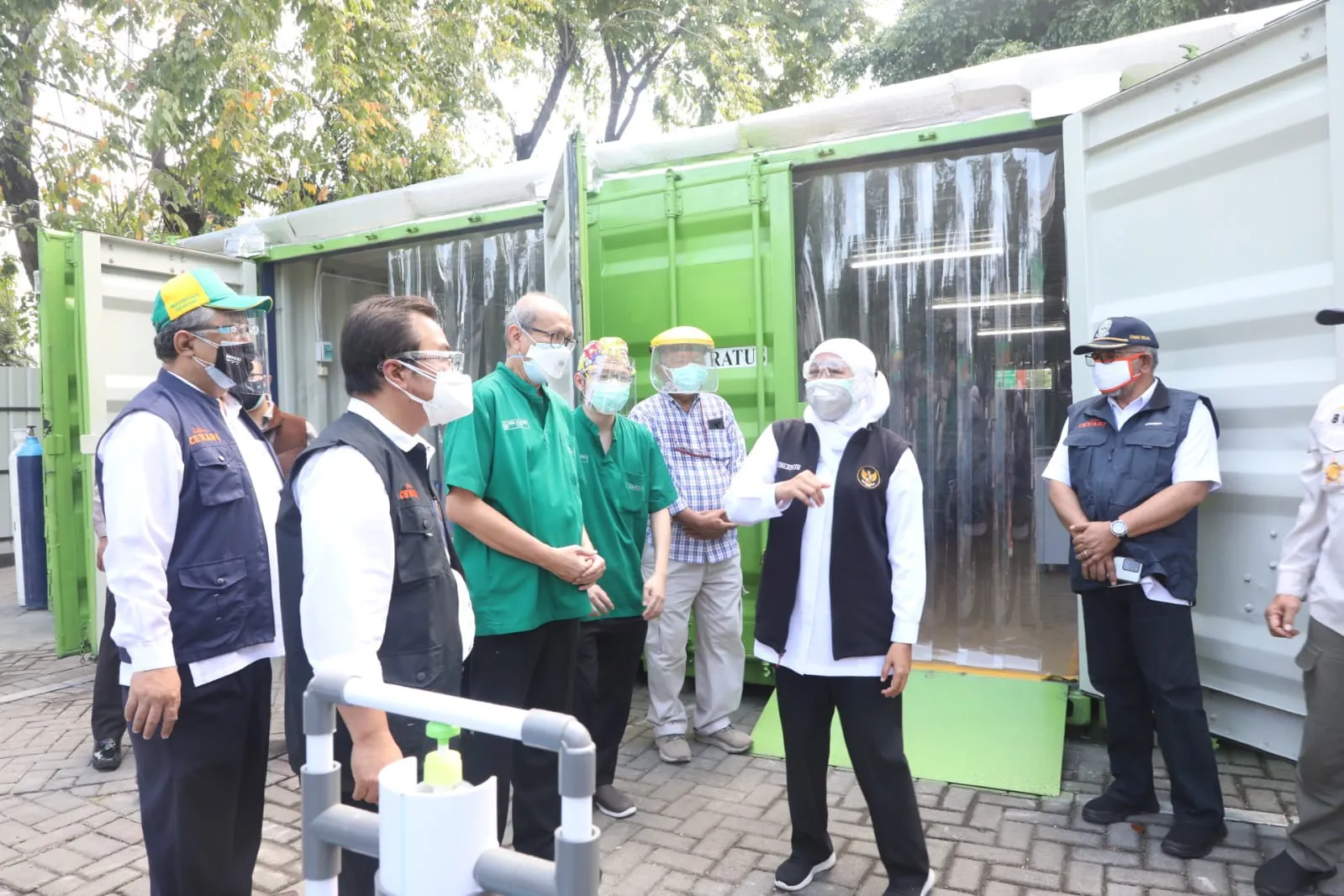 RSUD dr Soetomo Jadikan Kontainer Kamar Perawatan Pasien Covid-19