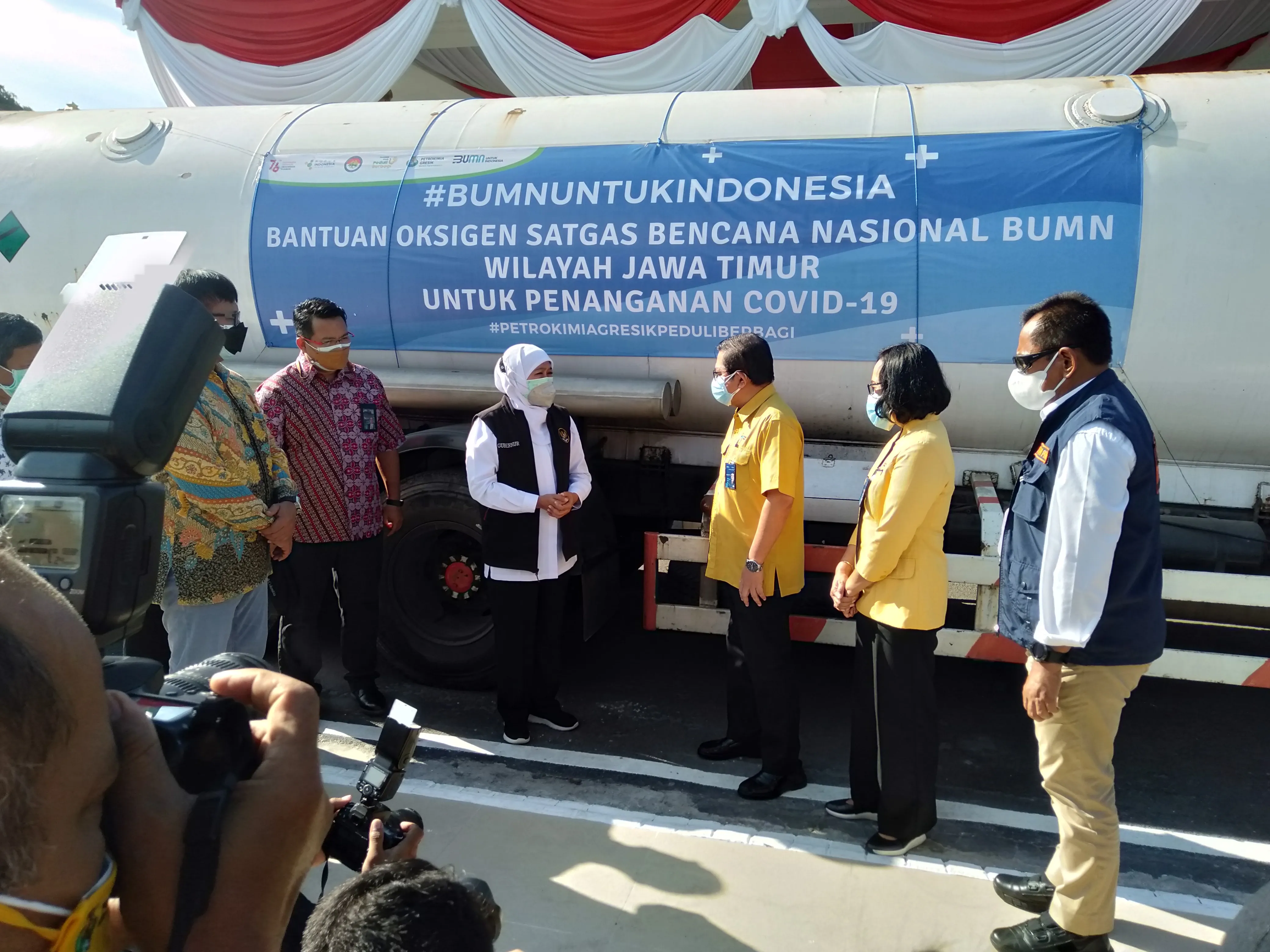 Pemprov Jatim, Salurkan Bantuan Oksigen untuk Pasien Covid dan Isoman 