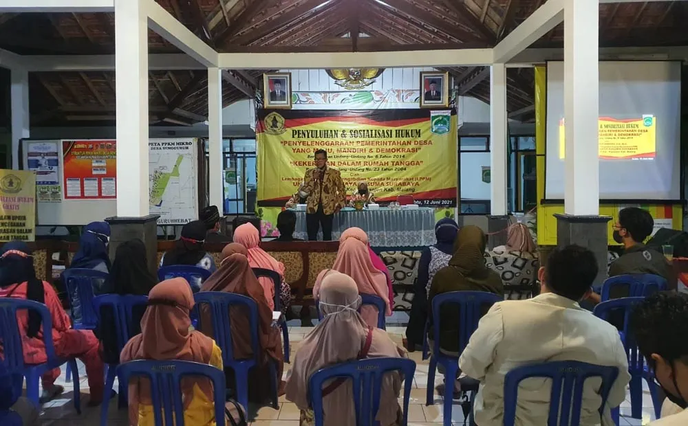 Cegah Kekerasan Rumah Tangga, FH dan LPPM UWKS Turun Tangan