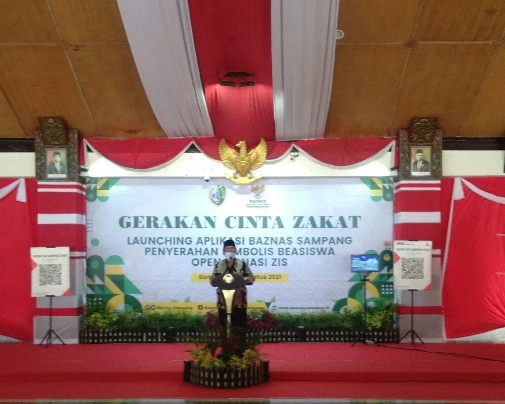 Bupati Sampang Melaunching Aplikasi Baznas 