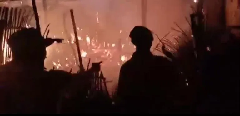 Kandang Milik Warga Pengarengan Sampang Ludes Terbakar 