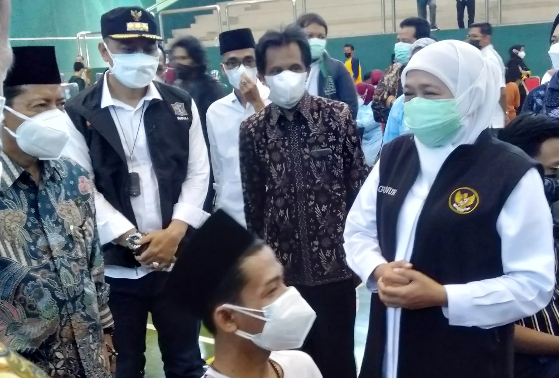 Gubernur Khofifah Tekankan Kolaborasi untuk Sukses Vaksinasi di Jatim