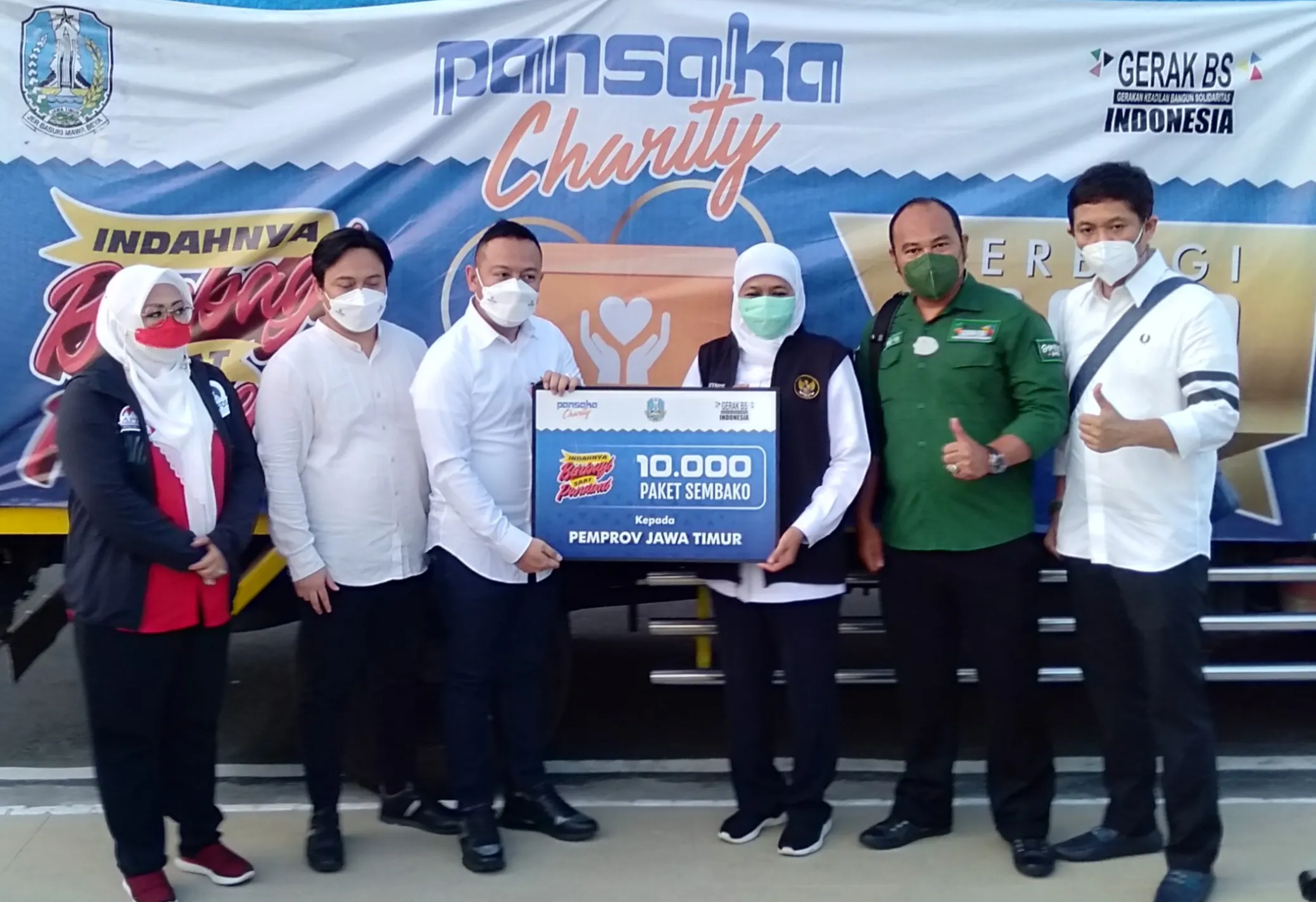 Pansaka Charity Bantu 10 Ribu Paket Sembako ke Pemprov Jatim 