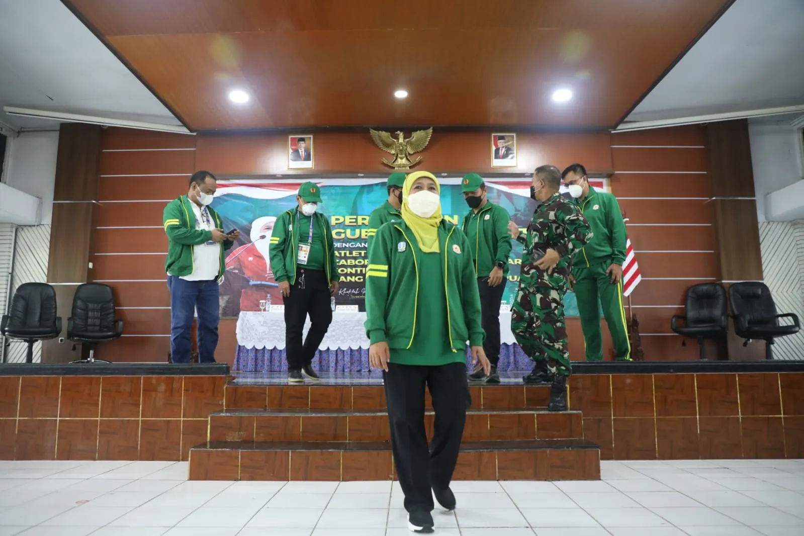 Gubernur Khofifah Semangati Atlit Jatim untuk Jadi Juara Umum