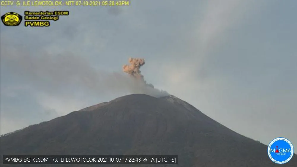 Waspada, Gunung Api Ile Lewotolok Terus Erupsi