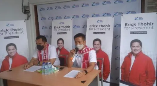 Relawan Indonesia Moeda Dukung Erick Tohir Maju Pilpres 
