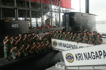 Pelepasan Purna Bakti Juru Sonar KRI Nagapasa-403