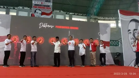 Relawan se-Provinsi Riau Gaungkan Joom Kite Besame Pak Jokowi 2024