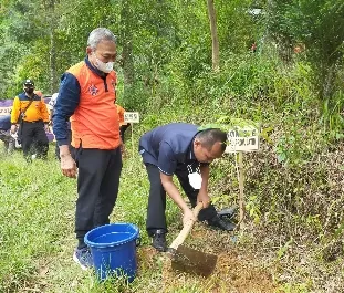 BPBD Gelar Mitigasi Vegetasi di Lereng Lawu Area Wisata Genilangit Magetan