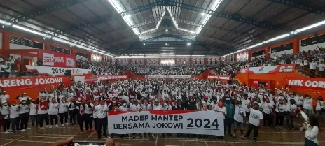 Relawan Banyumas Satu Komando Madep Mantep 2024 Bersama Jokowi