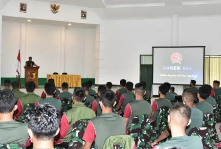 Korem 084/BJ Beri Pembekalan Komcad Sejajaran 