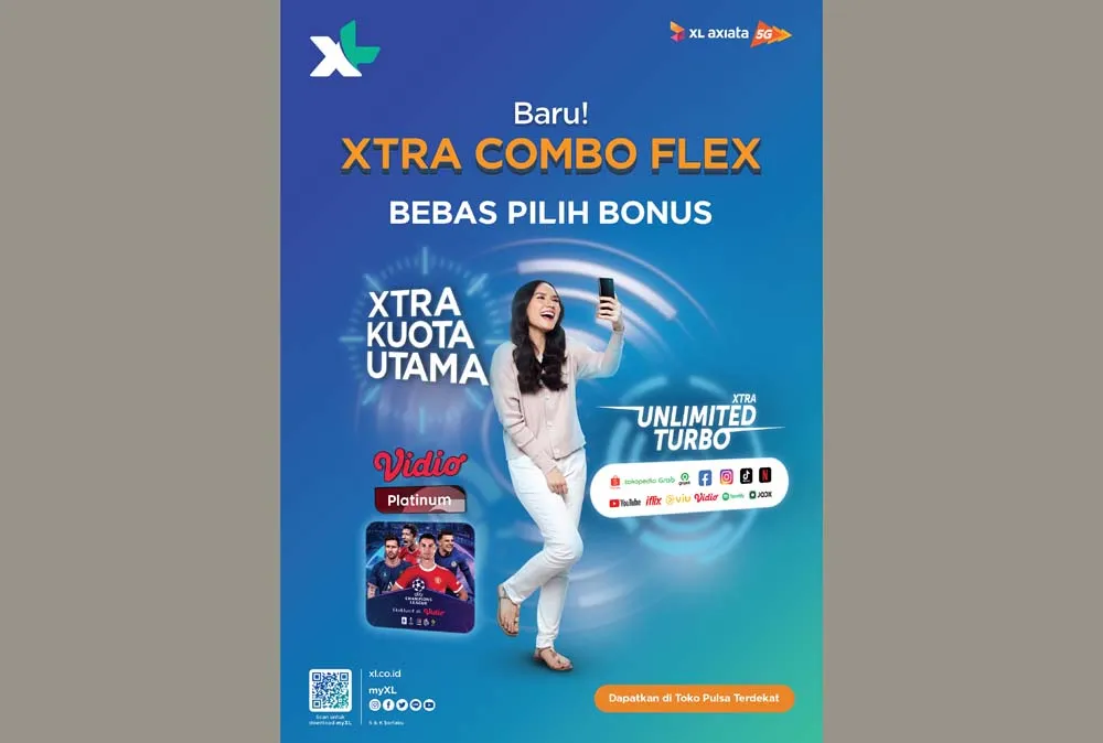 XL Luncurkan Paket Xtra Combo Flex Kuota Utama Hingga 110 GB