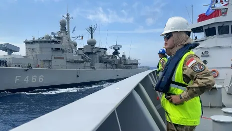 Dapat Kehormatan Sebagai Kapal Markas Latihan PICARD 4.0 di Lebanon