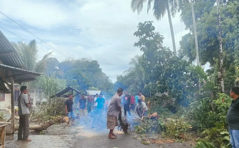 Angin Kencang Terjang Sejumlah Wilayah Kabupaten Aceh Besar