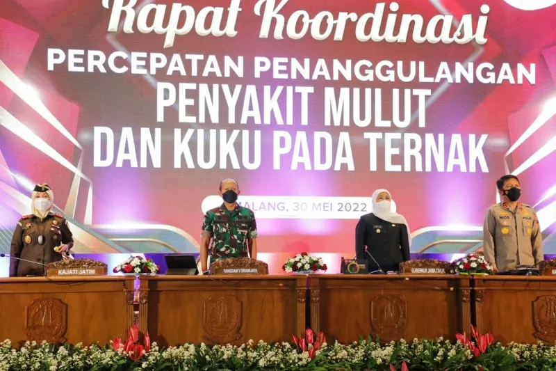 Forkopimda Jatim Gelar Rakor Penanganan Wabah PMK