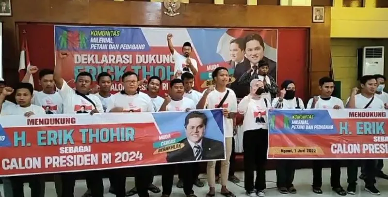 Dukung Erick Thohir Maju Pilpres