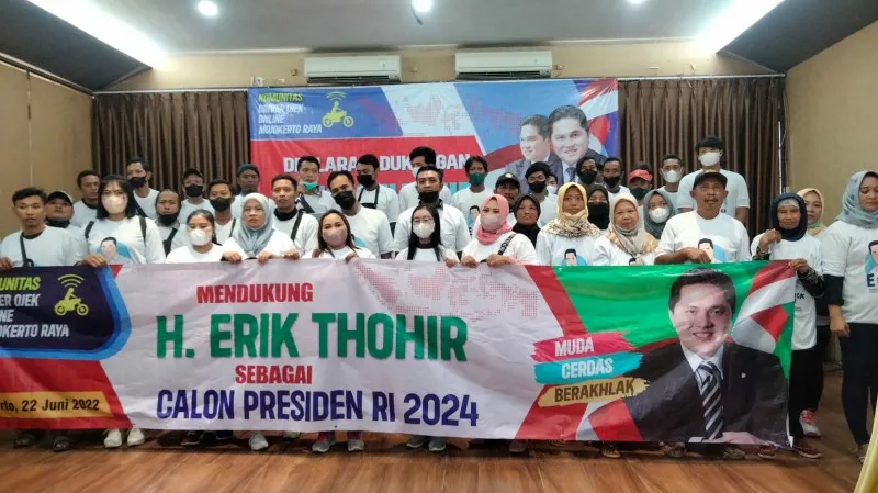 Dukung Erick Thohir Maju Pilpres 2024