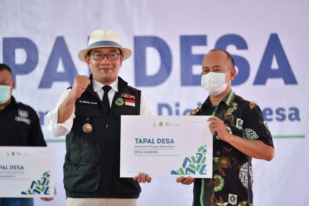 Gubernur Ridwan Kamil Luncurkan Tapal Desa, Digitalisasi Lumbung Padi