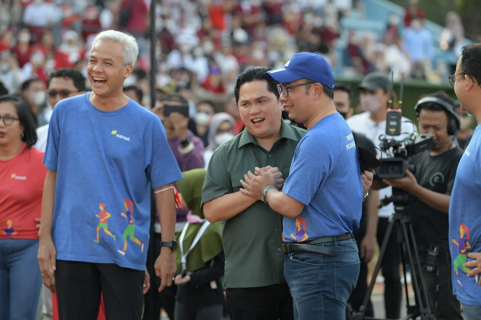 Ridwan Kamil mengikuti Lomba 'Merayakan Indonesia Percaya'