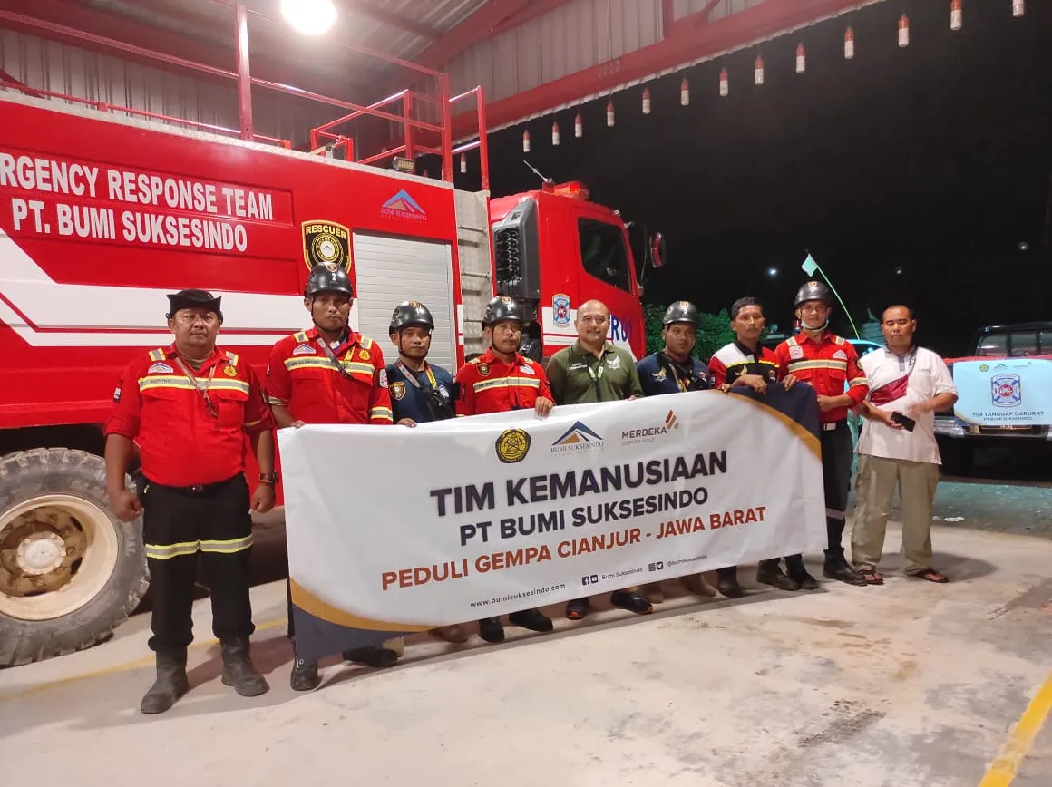 PT BSI dan Merdeka Kirim Tim Kemanusiaan untuk Bantu Korban Gempa Cianjur